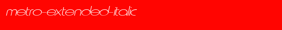 Metro-Extended-Italic.ttf
(Art font online converter effect display)