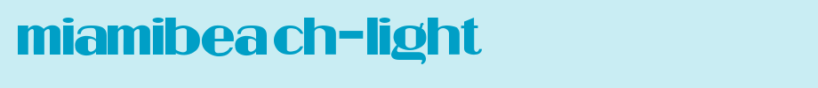 MiamiBeach-Light.ttf
(Art font online converter effect display)