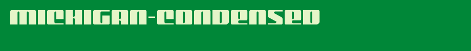 Michigan-Condensed.ttf(字体效果展示)