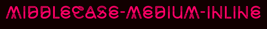 Middlecase-Medium-Inline.otf(字体效果展示)