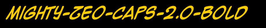 Mighty-Zeo-Caps-2.0-Bold.ttf
(Art font online converter effect display)