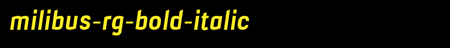 Milibus-Rg-Bold-Italic.ttf
(Art font online converter effect display)