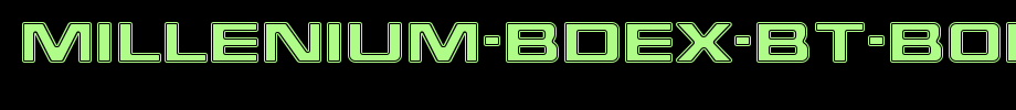 Millenium-BdEx-BT-Bold-Extended.ttf
(Art font online converter effect display)