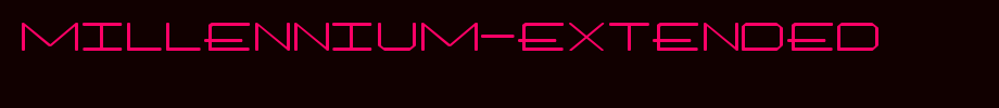 Millennium-Extended.ttf
(Art font online converter effect display)