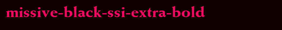 Missive-Black-SSi-Extra-Bold.ttf
(Art font online converter effect display)