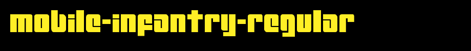 Mobile-Infantry-Regular.ttf
(Art font online converter effect display)