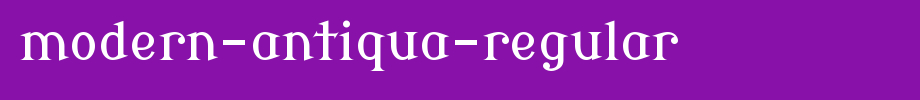 Modern-Antiqua-Regular.ttf
(Art font online converter effect display)