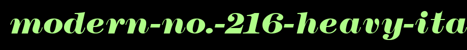 Modern-No.-216-Heavy-Italic.ttf
(Art font online converter effect display)