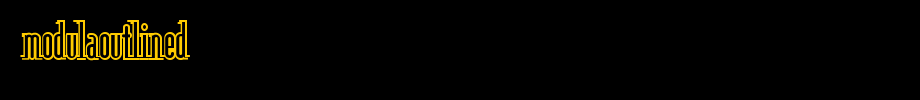 ModulaOutlined.ttf(字体效果展示)