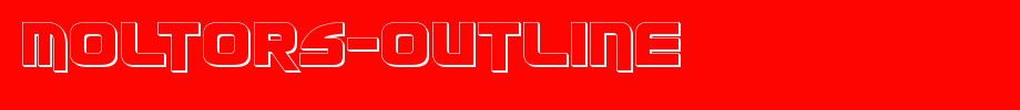 Moltors-Outline.ttf
(Art font online converter effect display)