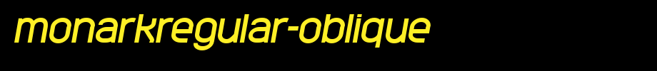MonarkRegular-Oblique.ttf
(Art font online converter effect display)