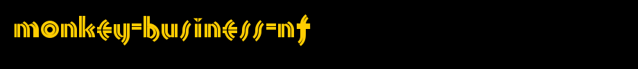 Monkey-Business-NF.ttf
(Art font online converter effect display)