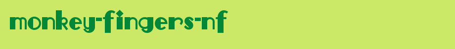 Monkey-Fingers-NF.ttf
(Art font online converter effect display)