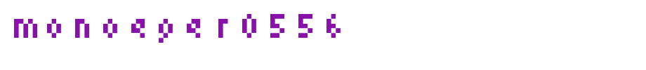 Monoeger0556_英文字体字体效果展示