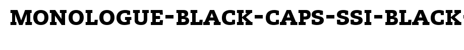 Monologue-Black-Caps-SSi-Black-Small-Caps.ttf
(Art font online converter effect display)