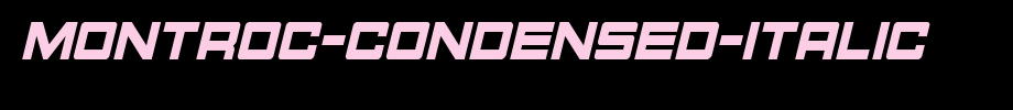 Montroc-Condensed-Italic.ttf(字体效果展示)