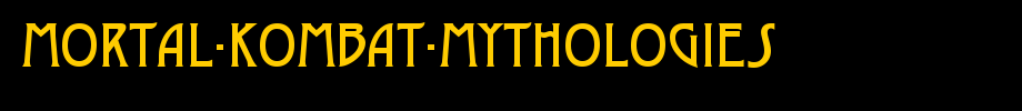 Mortal-Kombat-Mythologies.ttf(字体效果展示)