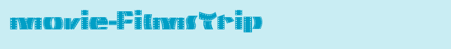 Movie-Filmstrip.ttf
(Art font online converter effect display)
