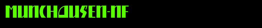 Munchausen-NF.ttf
(Art font online converter effect display)