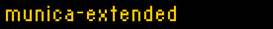 Munica-Extended.ttf
(Art font online converter effect display)