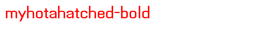 MyhotaHatched-Bold.ttf(字体效果展示)