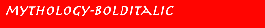 Mythology-BoldItalic.ttf
(Art font online converter effect display)