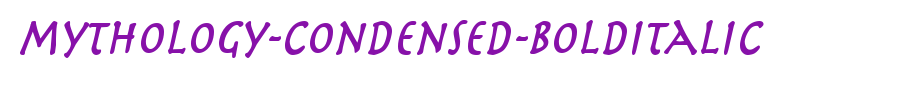 Mythology-Condensed-BoldItalic.ttf
(Art font online converter effect display)
