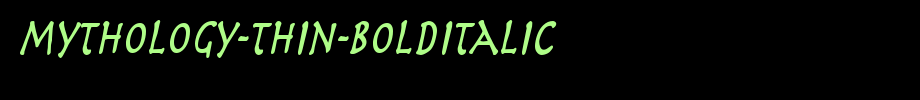 Mythology-Thin-BoldItalic.ttf
(Art font online converter effect display)
