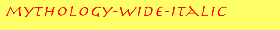Mythology-Wide-Italic.ttf
(Art font online converter effect display)