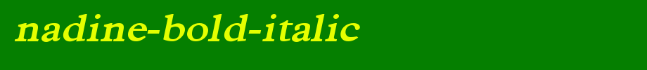 Nadine-Bold-Italic.ttf
(Art font online converter effect display)