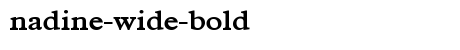 Nadine-Wide-Bold.ttf
(Art font online converter effect display)