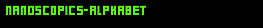 Nanoscopics-Alphabet.ttf
(Art font online converter effect display)