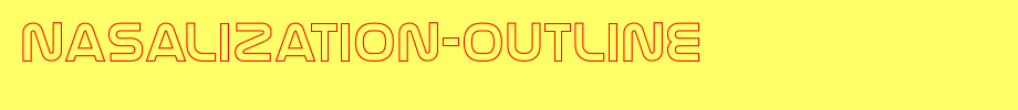 Nasalization-Outline.ttf
(Art font online converter effect display)