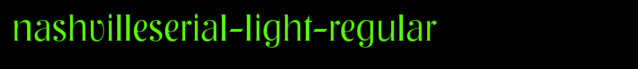 NashvilleSerial-Light-Regular.ttf(字体效果展示)
