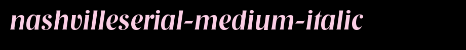 NashvilleSerial-Medium-Italic.ttf
(Art font online converter effect display)
