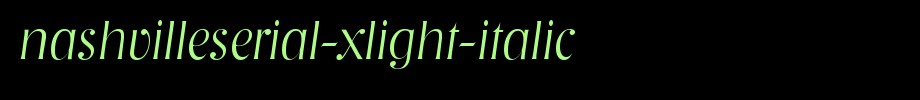 NashvilleSerial-Xlight-Italic.ttf
(Art font online converter effect display)