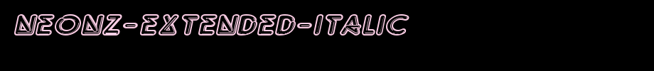 Neonz-Extended-Italic.ttf
(Art font online converter effect display)