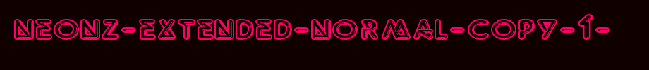 Neonz-Extended-Normal-copy-1-.ttf(字体效果展示)