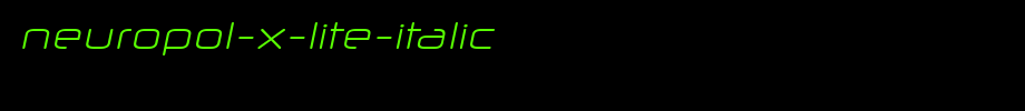 Neuropol-X-Lite-Italic.ttf
(Art font online converter effect display)