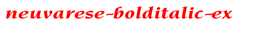 Neuvarese-BoldItalic-Ex.ttf
(Art font online converter effect display)