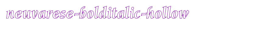 Neuvarese-BoldItalic-Hollow.ttf
(Art font online converter effect display)