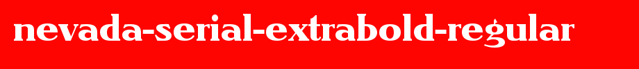 Nevada-Serial-ExtraBold-Regular.ttf
(Art font online converter effect display)