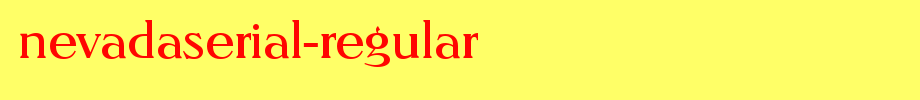 NevadaSerial-Regular.ttf
(Art font online converter effect display)