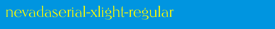 NevadaSerial-Xlight-Regular.ttf
(Art font online converter effect display)