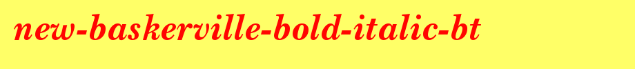 New-Baskerville-Bold-Italic-BT.ttf
(Art font online converter effect display)