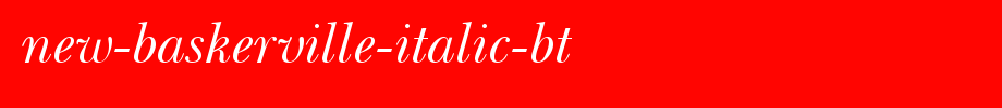 New-Baskerville-Italic-BT.ttf
(Art font online converter effect display)