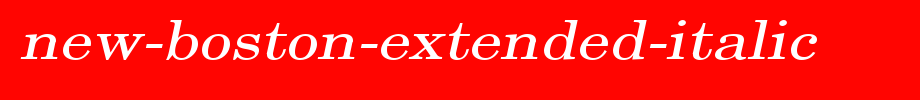 New-Boston-Extended-Italic.ttf
(Art font online converter effect display)