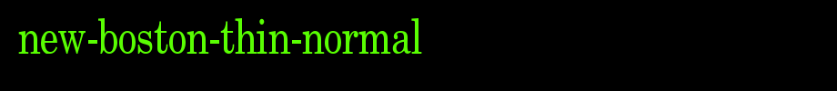New-Boston-Thin-Normal.ttf
(Art font online converter effect display)