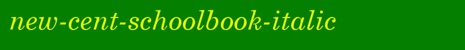 New-Cent-Schoolbook-Italic.ttf
(Art font online converter effect display)
