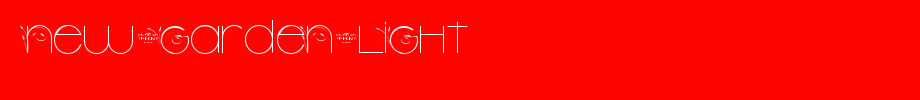 New-Garden-Light.ttf
(Art font online converter effect display)